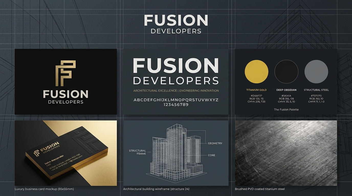 Fusion Developers Brand Identity Board